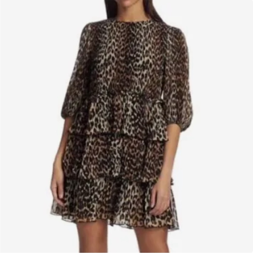 Ganni Leopard Print Dress